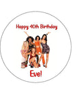 Spice Girls 01 Edible Icing Cake Topper or Ribbon