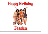 Spice Girls 01 Edible Icing Cake Topper or Ribbon