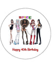 Spice Girls 02 Edible Icing Cake Topper or Ribbon