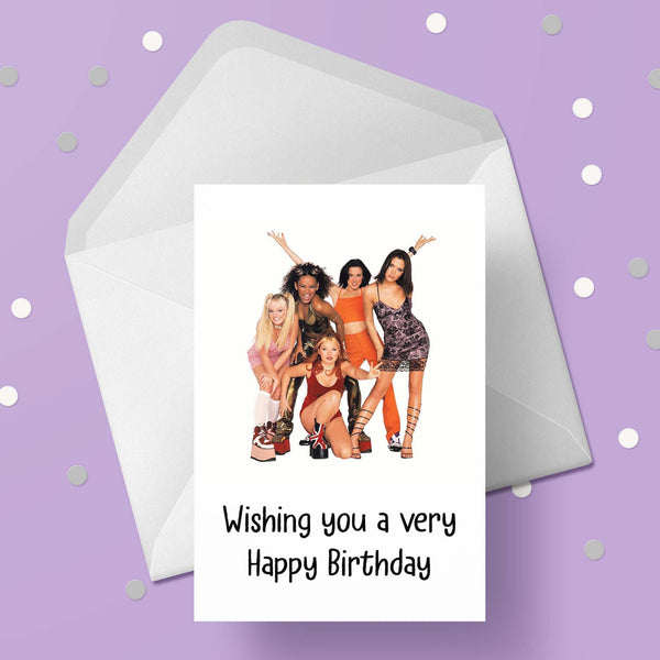 Spice Girls 01 Birthday Card