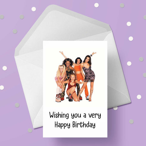 Spice Girls 01 Birthday Card