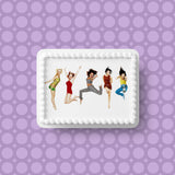 Spice Girls 04 Edible Icing Cake Topper or Ribbon
