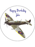 WW2 Spitfire Plane Edible Icing Cake topper 02
