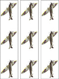 WW2 Spitfire Plane Edible Icing Cake topper 02
