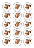Squirrel 02 Edible Icing Cake Topper