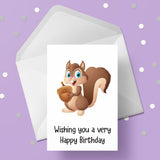 Squirrel 02 Edible Icing Cake Topper