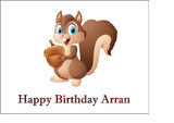 Squirrel 02 Edible Icing Cake Topper