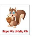 Squirrel 02 Edible Icing Cake Topper