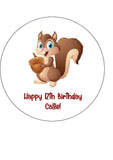 Squirrel 02 Edible Icing Cake Topper