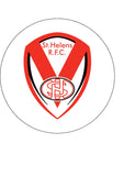 Any Rugby Badge Edible Icing Cake Topper or Ribbon