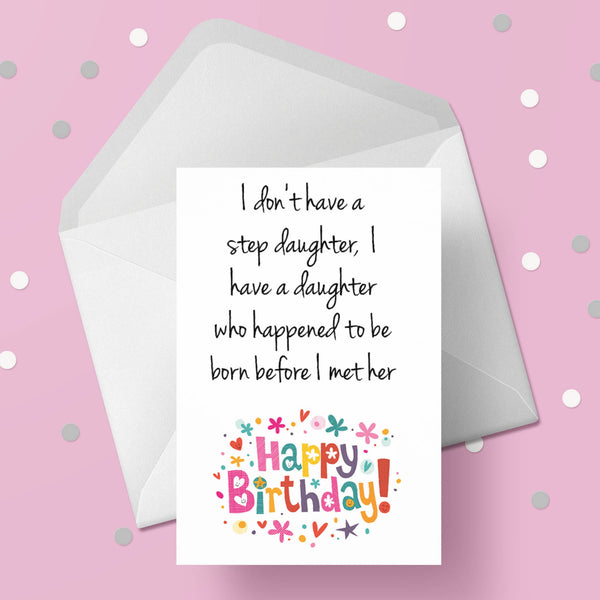 Birthday Card for Step Daughter 02