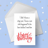 Birthday Card for Step Son 02