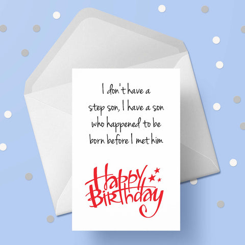 Birthday Card for Step Son 02