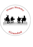 String Quartet Edible Icing Cake Topper