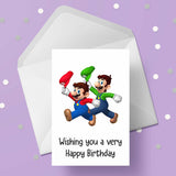 Super Mario 02 Birthday Card