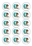 Surfing / Surfer 04 Edible Icing Cake Topper or Ribbon
