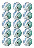 Surfing / Surfer 01 Edible Icing Cake Topper or Ribbon