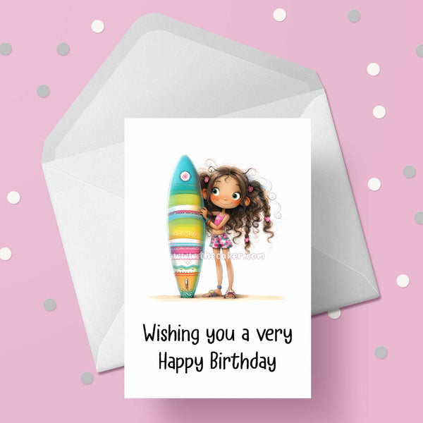 Surfing / Surfer 06 Birthday Card
