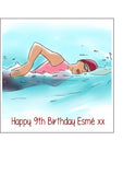 Swim / Swimming Edible Icing Cake Topper 03