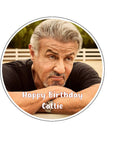 Sylvester Stallone 03 Edible Icing Cake Topper or Ribbon