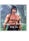 Sylvester Stallone 02 Edible Icing Cake Topper - Rambo