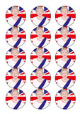 Queen Elizabeth 03 Edible Icing Cake Topper or Ribbon