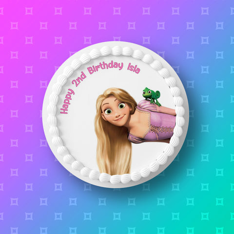 Tangled Edible Icing Cake Topper 02