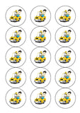 Taxi Cab Driver Edible Icing Cake Topper