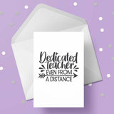 Teacher Card 02 - Dedicated teacher even from a distance