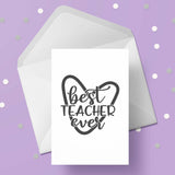 Teacher Card 04 - Best teacher ever