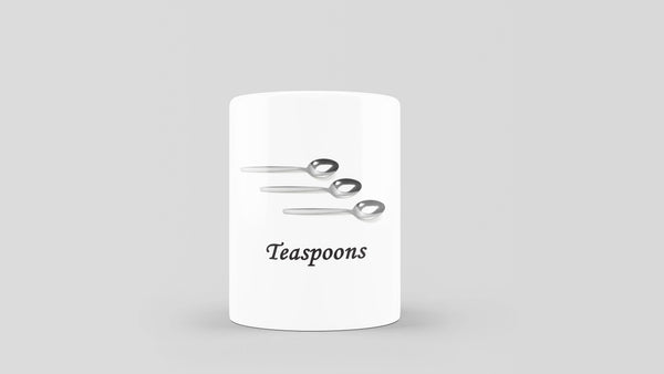 Used Teaspoons Ceramic Pot