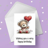 Teddy Bear Birthday Card