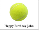 Tennis Ball Edible Icing Cake Topper