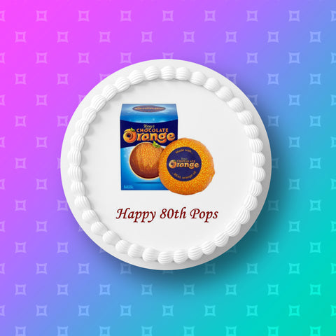 Terry's Chocolate Orange Edible Icing Cake Topper