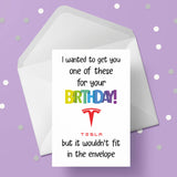 Tesla Funny Birthday Card