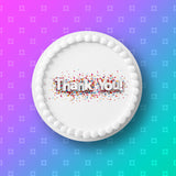 Thank you 03 Edible Icing Cake Topper