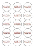 Thank you 03 Edible Icing Cake Topper