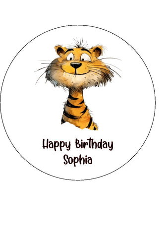 Tiger 01 Edible Icing Cake Topper