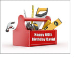 DIY Toolbox Tools 01 Edible Icing Cake Topper or Ribbon