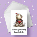 Tortoise 01 Birthday Card