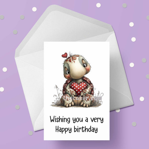 Tortoise 01 Birthday Card