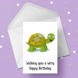 Tortoise 02 Birthday Card