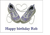 Running shoes / Trainers Edible Icing Cake Topper