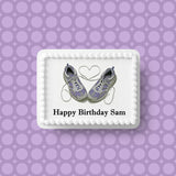Running shoes / Trainers Edible Icing Cake Topper