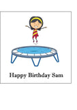 Trampoline 02 Edible Icing Cake Topper or Ribbon