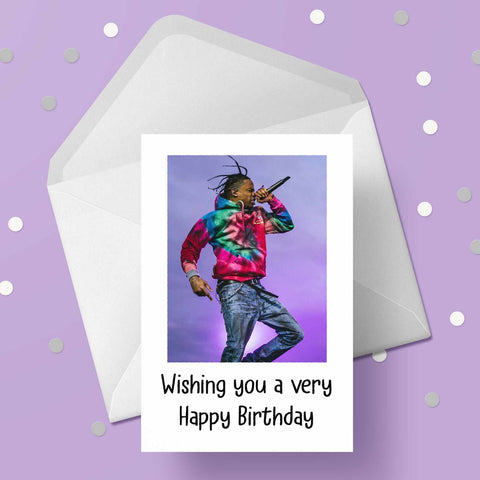 Travis Scott 02 Birthday Card