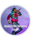 Travis Scott 02 Edible Icing Cake Topper or Ribbon