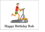 Running Treadmill Edible Icing Cake Topper