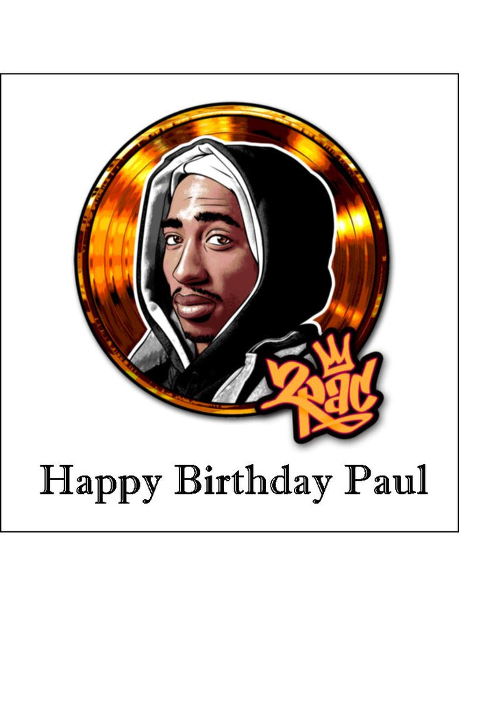 Tupac Shakur 02 Edible Icing Cake Topper – the caker online