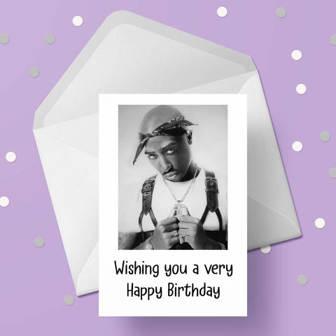 Tupac Shakur 01 Birthday Card